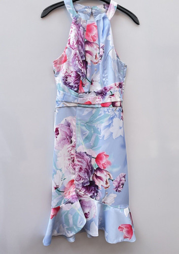 Lipsy vip blue floral - vip, satin