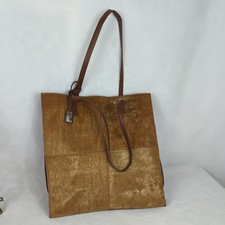 XL Lloyd Baker brown glittery ponyskin leather tote shopper bucket shoulder bag