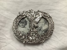 Silver Scenes Art Nouveau Style Twin Aperture Photo Frame Campion Fairy