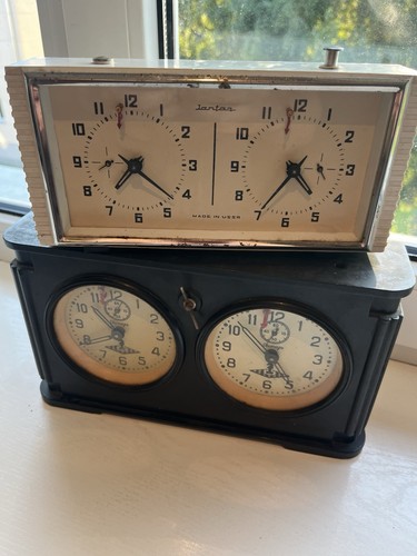 Vintage used ussr chess - used,, clock