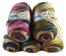 Rainbow wool pack 5 x 100g