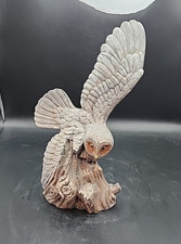 11" Gray Barn Owl Statue