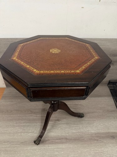 Vintage octagonal mahogany - octagonal,