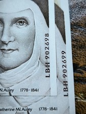 SEQUENTIAL PAIR OF IRISH £5 POUND BANKNOTES C SERIES UNCIRCULATED IRELAND OLD