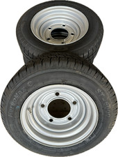 4x 195 60 12C 104/102N GT trailer tyres Wheels 5 Stud 6.5" PCD OE Ifor Williams