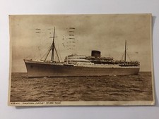Vintage Maritime Postcard "Capetown Castle" Union Castle Line Posted