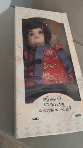 Leonardo porcelain doll boxed - porcelain,
