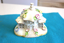 Coalport China 'The Parasol House' Encrusted Pastille Burner Cottage (5228)