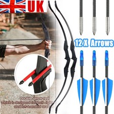 57'' Takedown Recurve Bow RH&LH Hunting 20/3040lb Archery Target Practice Arrows