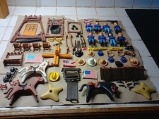 PLAYMOBIL (B1221) WESTERN - Double Palisade Fort Wall 3419 -90'