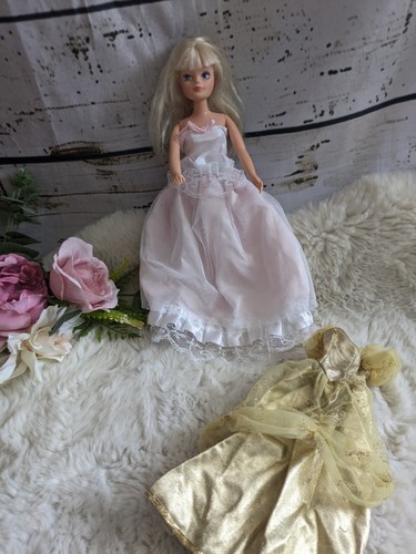 Vintage sindy doll with red - doll,