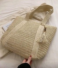 Rattan Large Tote Bag Summer