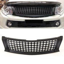 For Mitsubishi L200 Triton 2015-2019 Front Bumper Grille Badgless Black