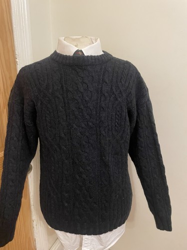 Aran chunky wool cable knit - wool,