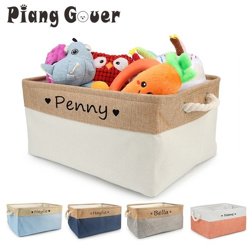 Personalised dog toy basket - toy,