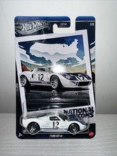 Hot Wheels National Icons Ford GT40 Silver Series Collectible Car