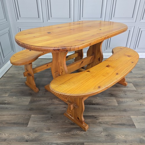 Vintage pine dining table - vintage,