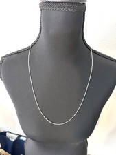 DAVID YURMAN BEAUTIFUL 1.7mm Round Box Chain  .925 Sterling Silver  26" inches