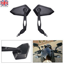 Motorcycle Folding Rearview Wing Mirrors 10mm For Yamaha Honda Suzuki Kawasaki