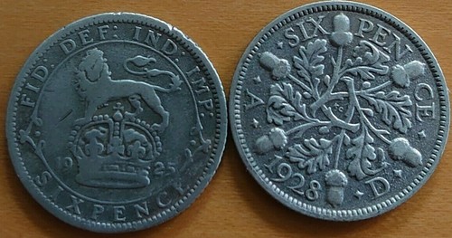 George sixpence 6d - george,