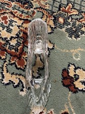 Galway Irish Crystal Shoe Slipper High Heel Clear Art Glass Paperweight Figurine