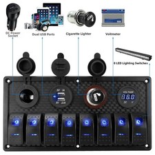 1224V 8 Gang Rocker Switch