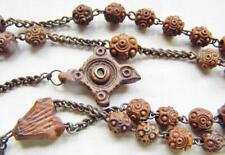 Antique Carved Box Wood Rosary Beads Stanhope Crucifix Cross Prayer Paternoster