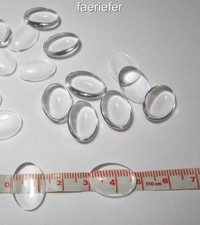 10 x Clear Oval Glass Dome