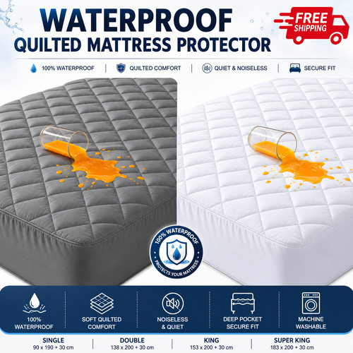 Extra deep quilted waterproof - deep,