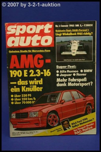 Sport auto amg 190 - 190, e