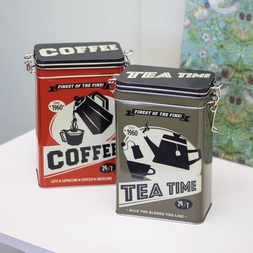 Set retro cafe tea coffee - of,
