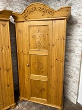 Solid pine wardrobe