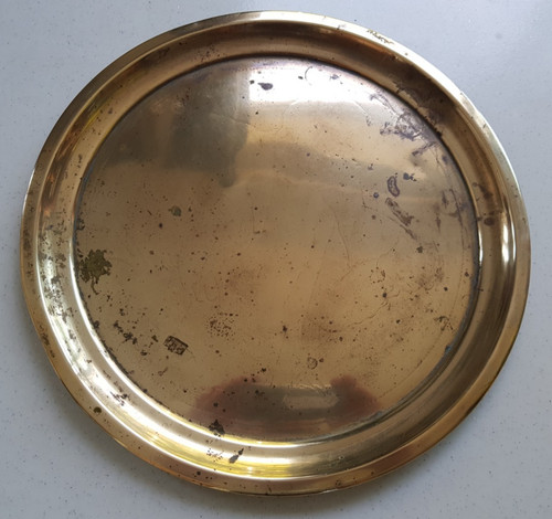 Vintage circular round - circular, brass
