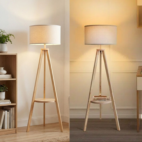 Tripod floor lamp with - tripod,