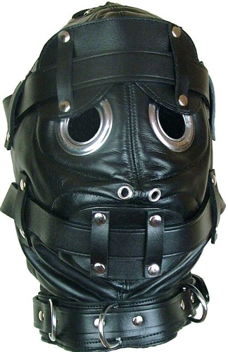 Real leather hood - leather, mouth