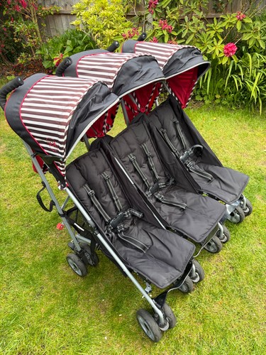 Triple buggy pushchare - pushchare, /