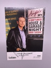 EastEnders Den Watts Leslie Grantham Signed Cast Card Undedicated
