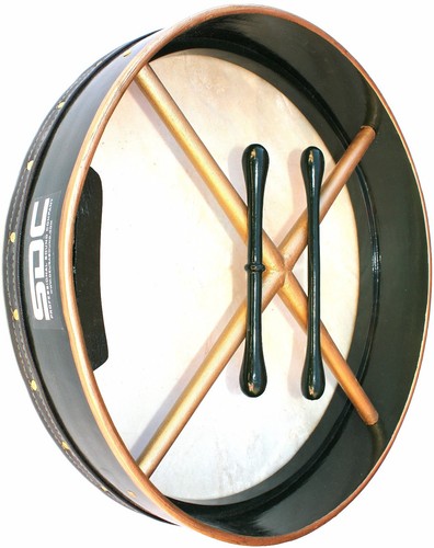 Bodhran green with - green, bag