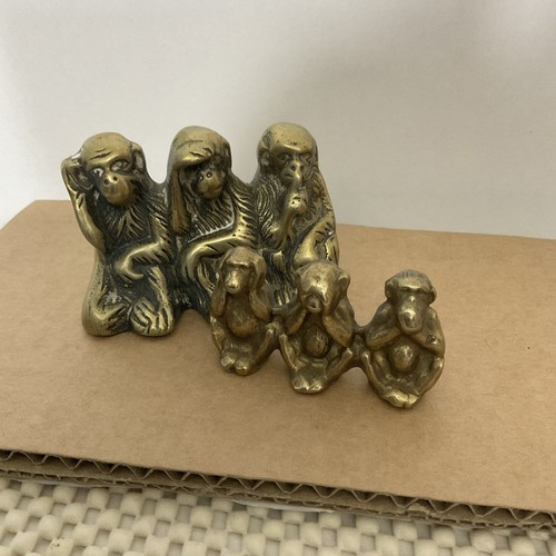 Vintage pair brass the - ,