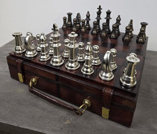 Leather Chess Set Board Game