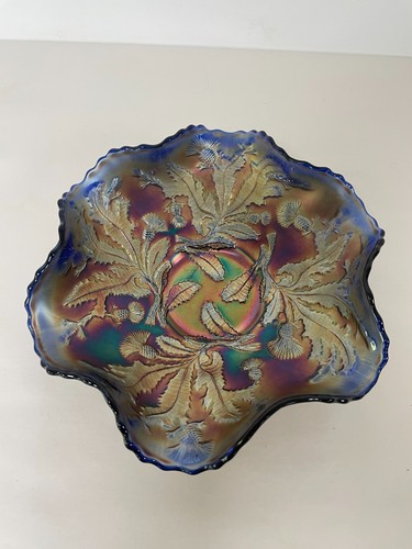 Carnival glass thistle - thistle, pattern