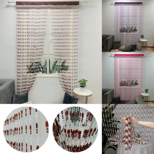 Beaded string curtain panels - curtain,