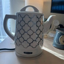 Bella Electric Ceramic Tea Kettle 1.5L 1.6Q with Base and Gasket Lid