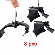 3x Hanging Rubber Black