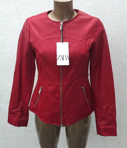 Zara women red leather - zara, women's