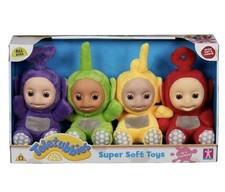 Teletubbies Super Soft & Cuddly Plush Toys-Tinky Winky, Dipsy, Laa-Laa and Po(4)