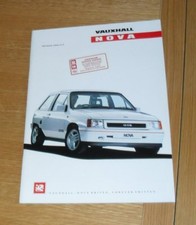 Vauxhall Nova Brochure 1990 -