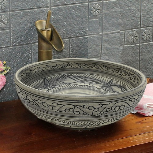 Antique fish floral - antique,
