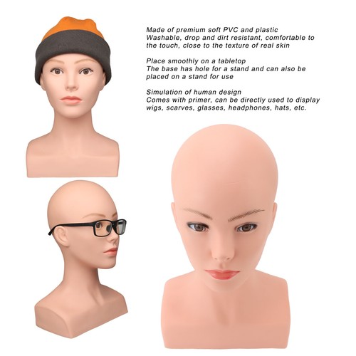 Female bald mannequin - bald,