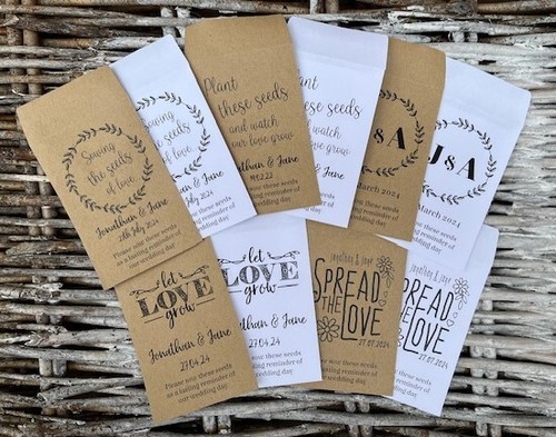 Wedding favour seed envelopes - favour,